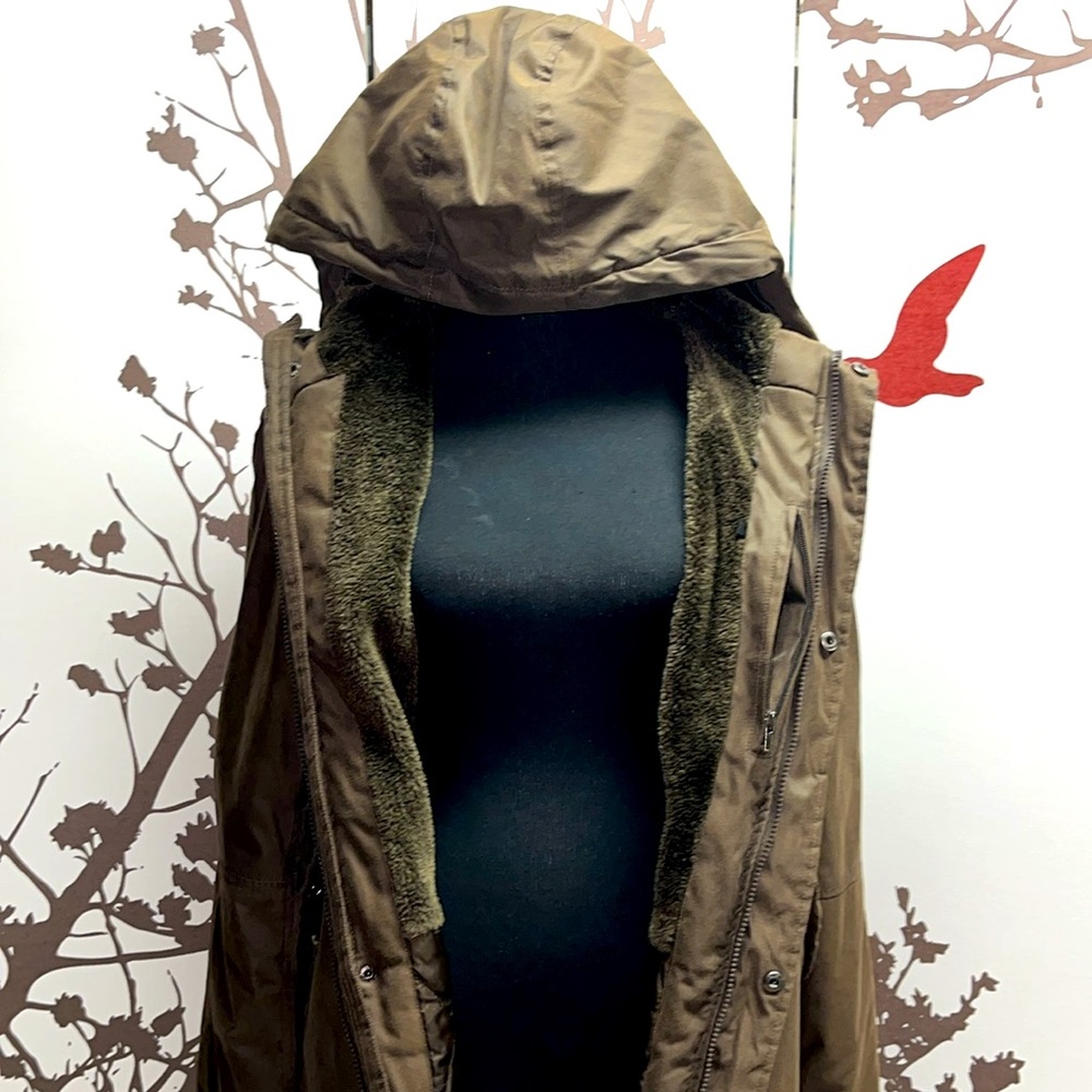 Streetwear Society Size S Brown Long Coat Jacket with Hidden Inner Pocket $35